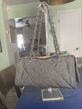 Chanel Vintage Denim Bowler Bag